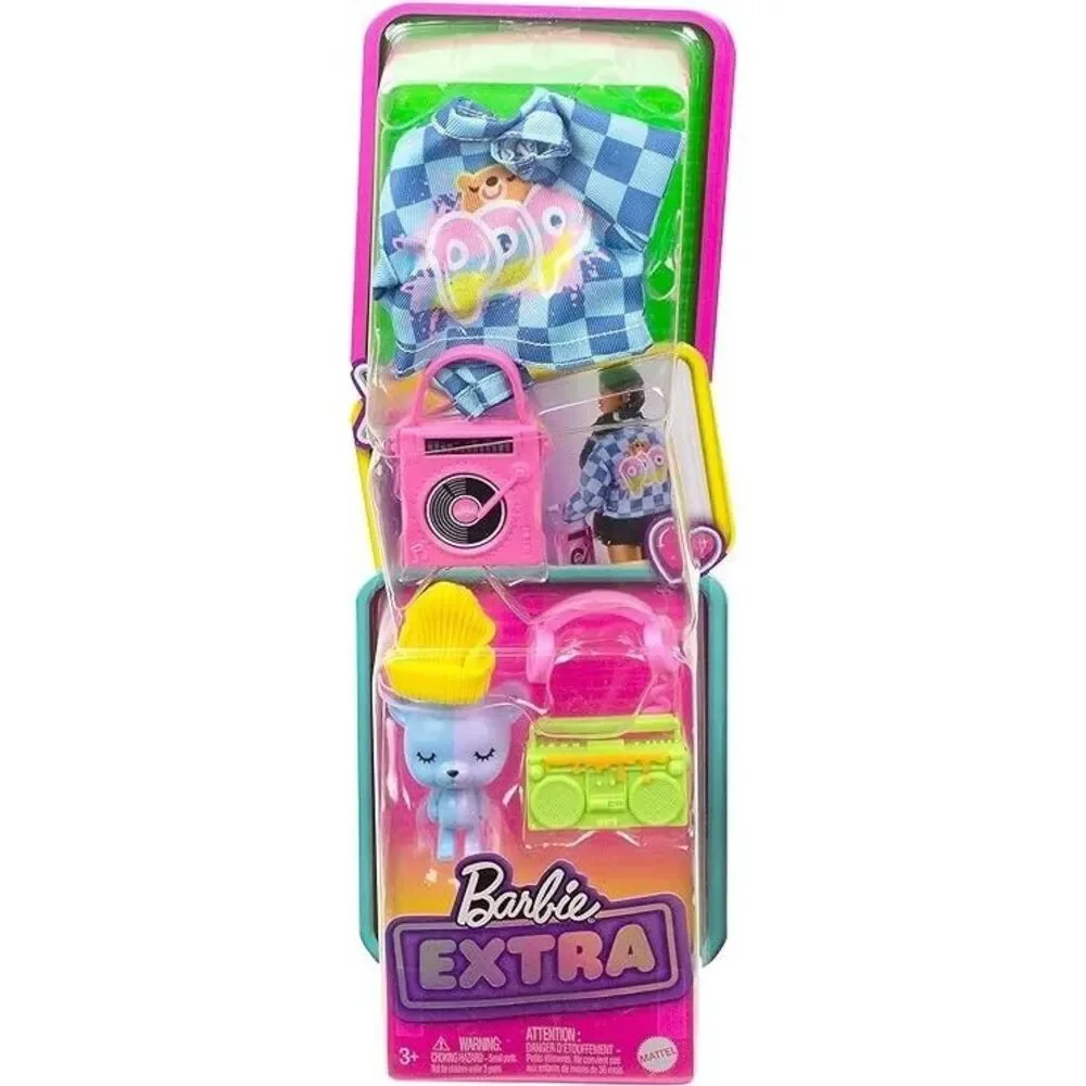 Barbie Extra Pet & Fashion Pack Assortment with Pet and Accessories for Doll